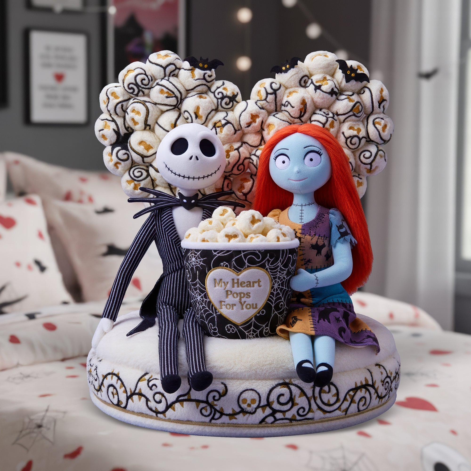 Love That Pops - Personalized Popping Couple Pillow Pillow PopCulturePrints