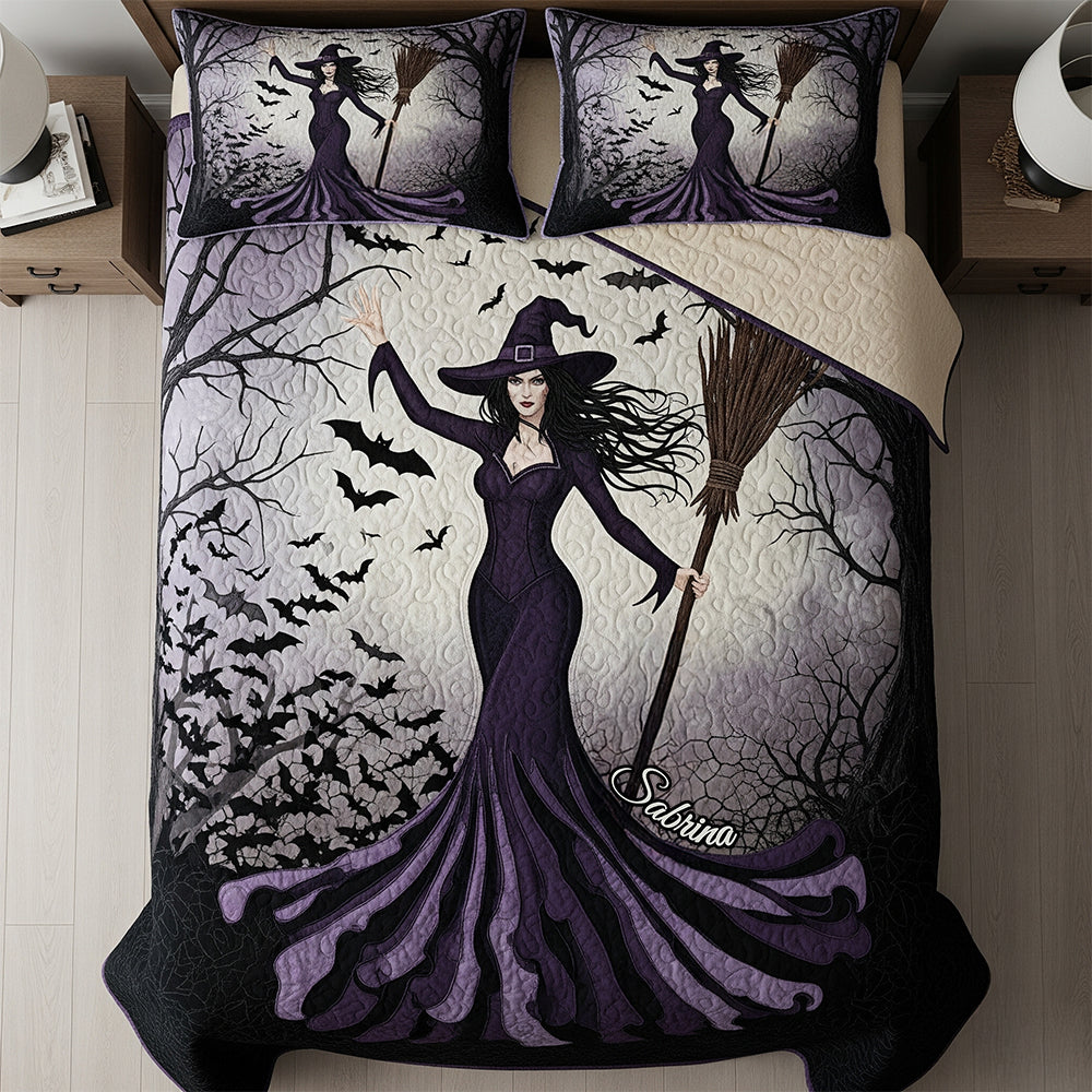 Enchanting Elegance: Powerful Quilt Bed Set - Personalized Gift for Fantasy Lovers Blanket PopCulturePrints