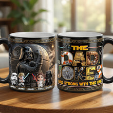 Load image into Gallery viewer, "The Dad Jokes Are Strong with This One" - Fun Dad Magic Mug, Personalized Gift for Dads, Grandpas, and Anyone Who's a Father Figure Coffee Mug PopCulturePrints
