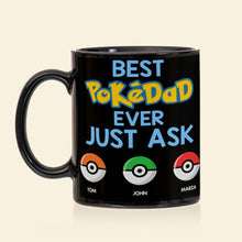 Load image into Gallery viewer, Best PokeDad Ever Personalized Coffee Mug Coffee Mug PopCulturePrints

