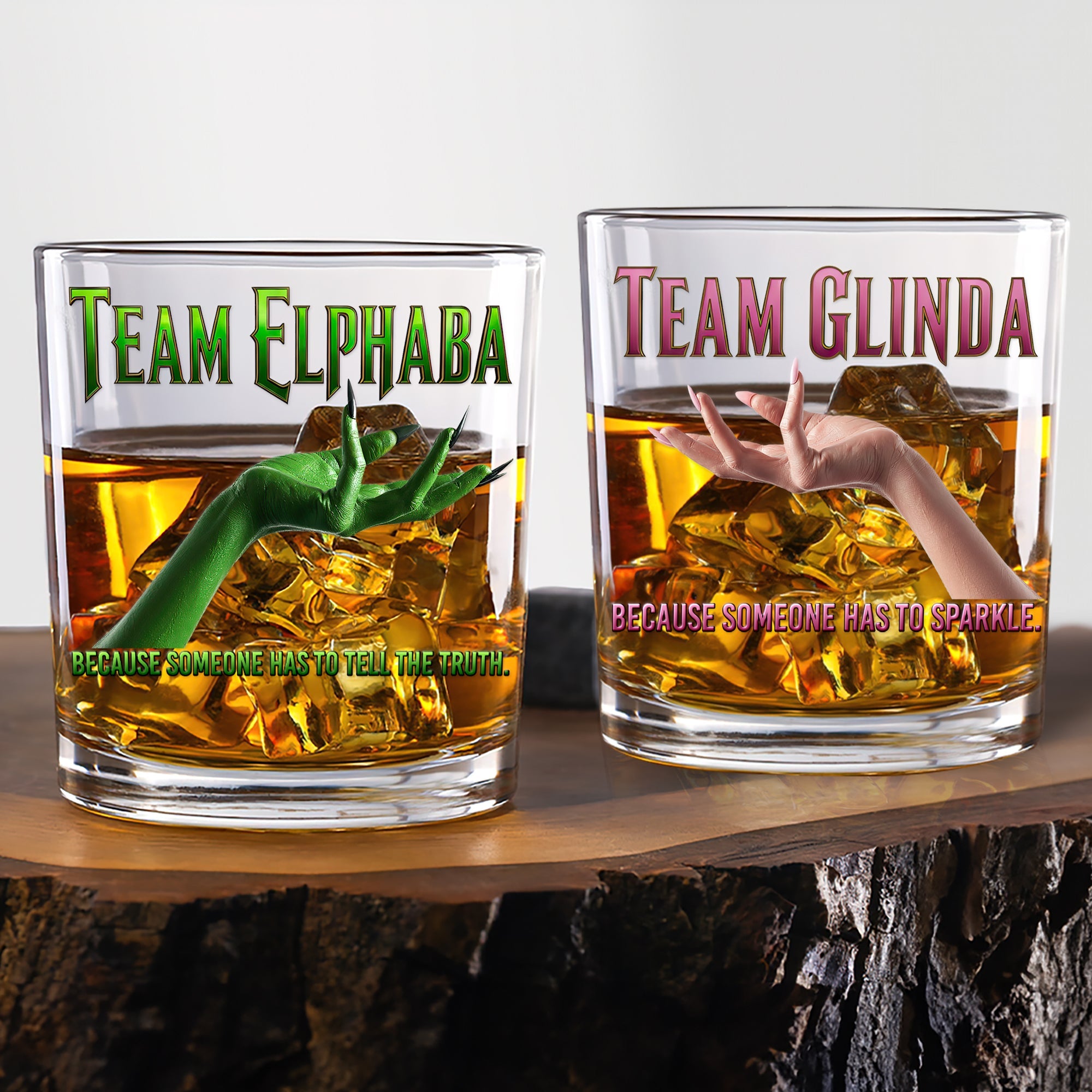 "Join the Magic!" - Personalized Magic Duo Drinking Glasses for Fantasy Fans Glass PopCulturePrints