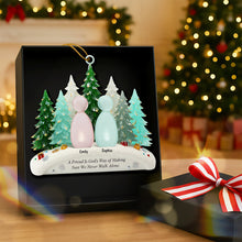 Load image into Gallery viewer, A Friend Is God&#39;s Way of Making Sure We Never Walk Alone - Personalized Christmas Ornament for Friends Ornament PopCulturePrints
