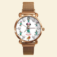 Load image into Gallery viewer, Nurse in Style: Personalized Cartoon Character Mesh Strap Quartz Watch - Custom Gift for Nurses, Healthcare Workers, and Loved Ones Quartz Watch PopCulturePrints
