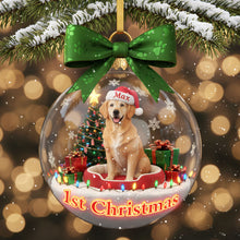 Load image into Gallery viewer, Cherish the Moments: Personalized Dog Custom Photo Acrylic Christmas Ornament - A Heartwarming Gift for Dog Lovers Ornament PopCulturePrints
