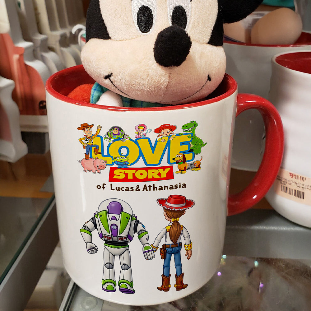 "Love Story" - Personalized Love Journey Coffee Mug - Perfect Gift for Couples