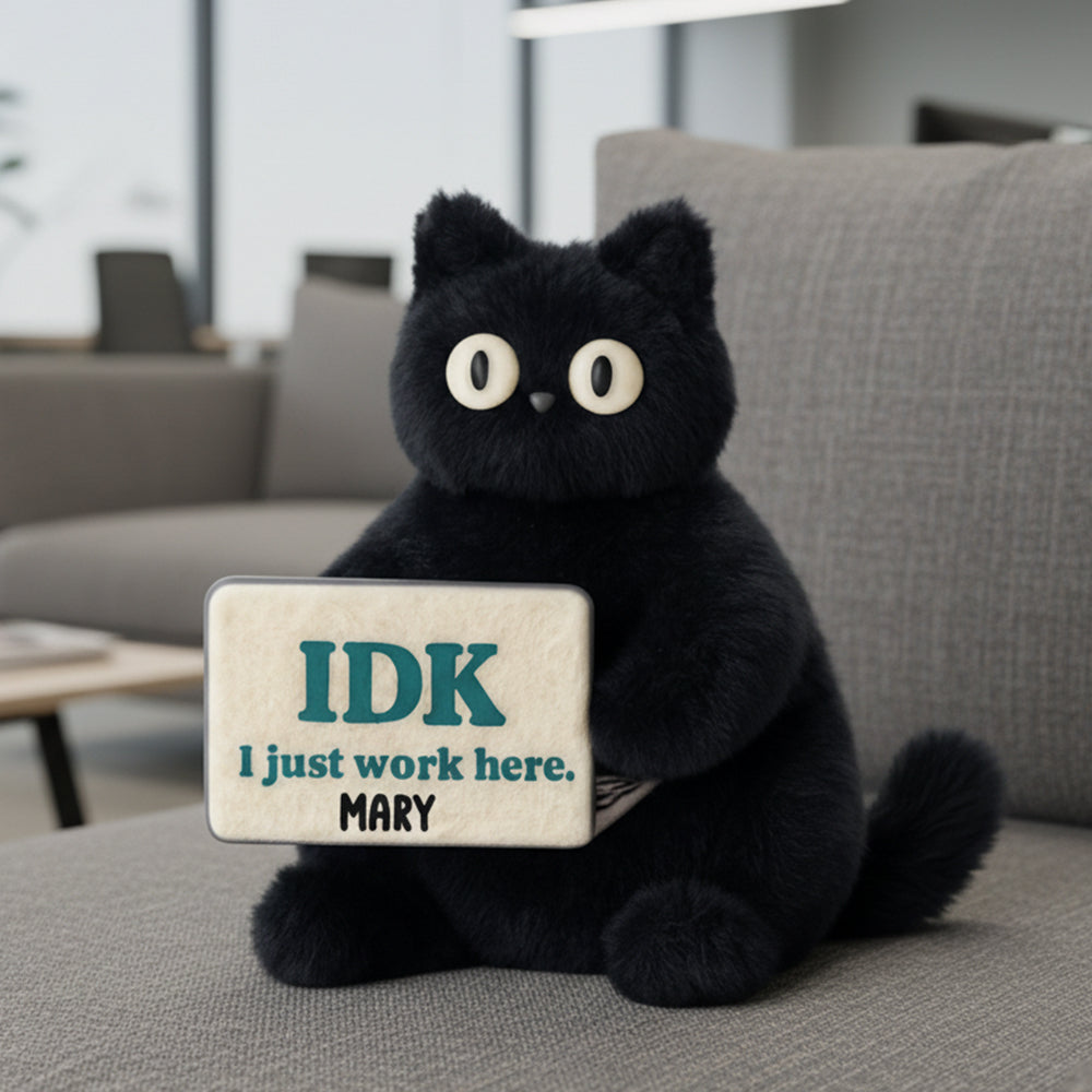 IDK I Just Work Here - Personalized Custom Shaped Pillow for Colleagues Pillow PopCulturePrints