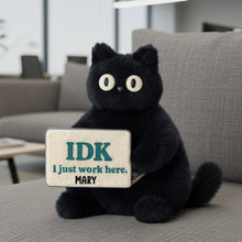 Load image into Gallery viewer, IDK I Just Work Here - Personalized Custom Shaped Pillow for Colleagues Pillow PopCulturePrints
