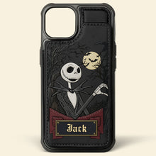 Load image into Gallery viewer, Love Under the Moonlight - Personalized Leather Phone Case for Couples Phone Case PopCulturePrints

