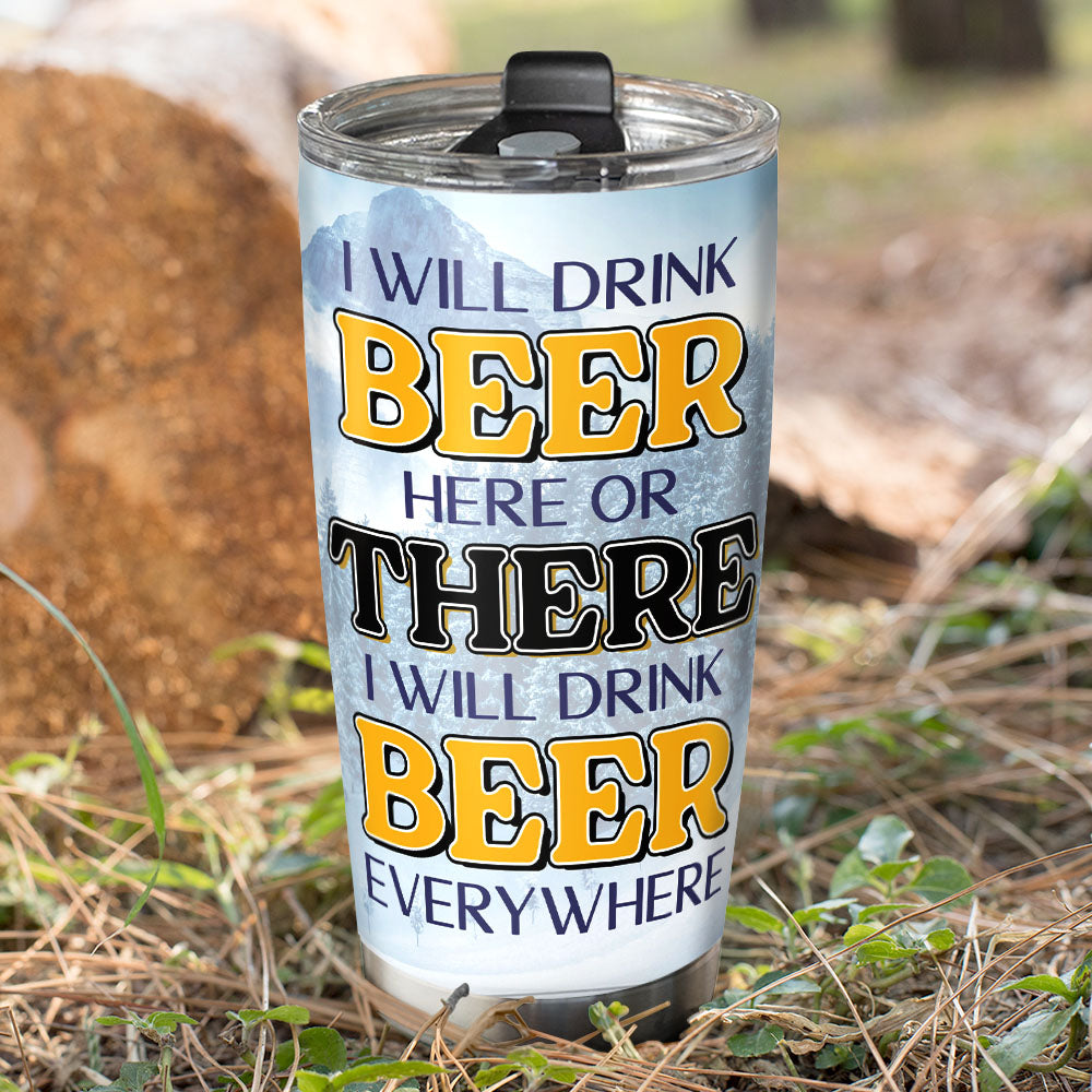 Father Figure Personalized Beer Lover Tumbler – Custom Design Tumbler Cup PopCulturePrints