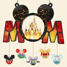 Load image into Gallery viewer, “Illuminate Mom's Day with a Touch of Magic” - Magic Castle Acrylic Suncatcher - Personalized Gift For Mom and Grandma Ornament PopCulturePrints
