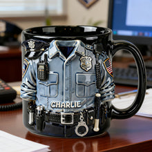 Load image into Gallery viewer, Proud to Serve - Personalized Officer Coffee Mug | Custom Gift for Police Officers, Friends, and Family
