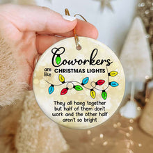 Load image into Gallery viewer, Personalized Ceramic Christmas Ornament for Coworkers
