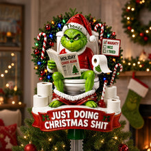 Load image into Gallery viewer, “Just Doing Christmas Shit” - Personalized Christmas Monster Tree Topper
