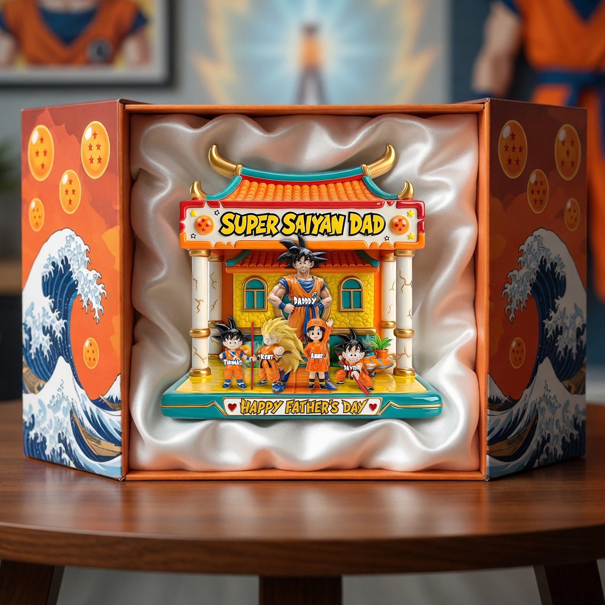 “Super Saiyan Dad: For The Ultimate Hero!” - Custom Acrylic Plaque - Gifts for Dad, Grandpa, and More Shaped Plaques PopCulturePrints