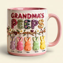 Load image into Gallery viewer, Grandma's Peeps Easter Accent Mug - Personalized Gift for Grandmas Coffee Mug PopCulturePrints
