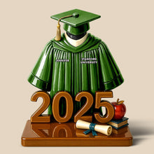 Load image into Gallery viewer, Celebrate Achievement with Personalized Graduation Uniform Acrylic Plaque - Custom Gift for Graduates Shaped Plaques PopCulturePrints
