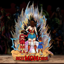 Load image into Gallery viewer, Best Mom Ever - Personalized Acrylic Plaque for Mom &amp; Grandma Shaped Plaques PopCulturePrints
