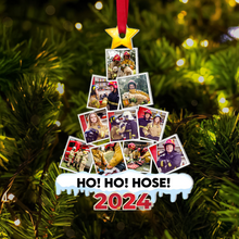 Load image into Gallery viewer, Personalized Firefighter Christmas Photo Ornament 2024 Ornament PopCulturePrints
