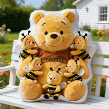 Load image into Gallery viewer, Mommy's Little Bees: Personalized Pillow for Moms with Kids Pillow PopCulturePrints
