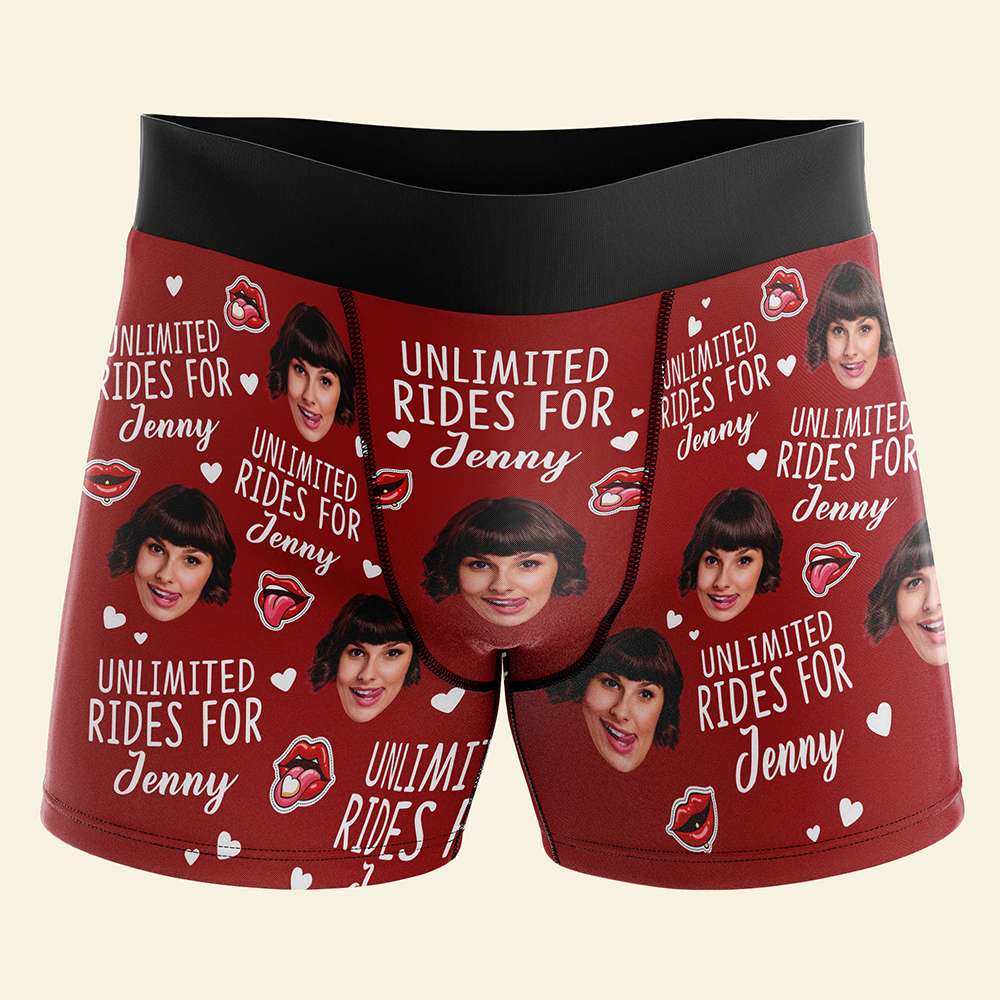 Custom Personalized Boxer & Brief Set for Couples - Unlimited Rides Design Boxer Briefs PopCulturePrints