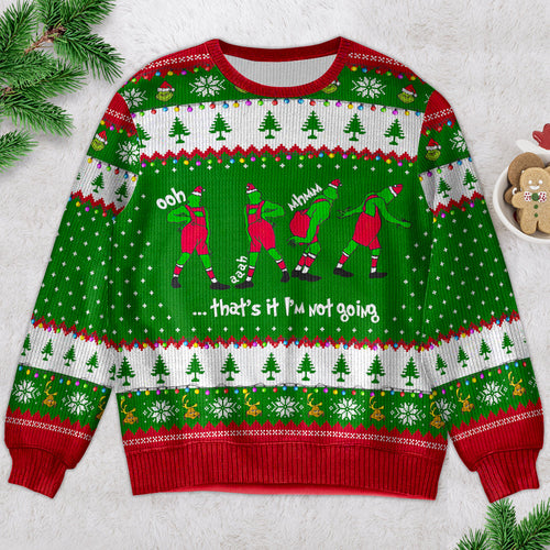 Festive Grinch Ugly Christmas Sweater - Movie Fan Gift Ugly Christmas Sweater PopCulturePrints