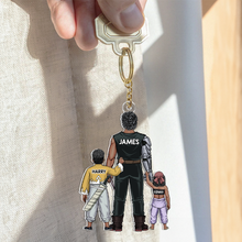 Load image into Gallery viewer, &quot;A Father’s Love – Custom Keychain for Dad and Grandpa&quot; - Personalized Gift for Any Father Figure Keychains PopCulturePrints
