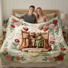 Load image into Gallery viewer, You'll Always Be My Greatest Adventure - Personalized Happy Grow Old Couple Quilt Bed Set Bedding Set PopCulturePrints
