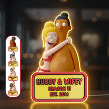 Load image into Gallery viewer, Love Illuminated: Funny Couple Acrylic Light Box - Personalized Gift for Couples Light Box PopCulturePrints
