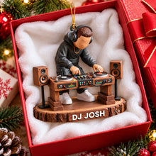 Load image into Gallery viewer, Celebrate the Beat: Personalized DJ Acrylic Ornament - Unique Custom Gift for Music Lovers
