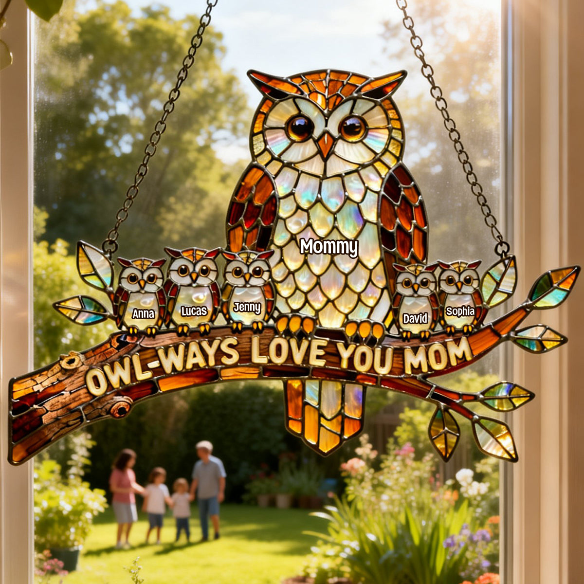 You've lifted us up - Personalized Butterfly Family Tree Handheld Mirror Gift for Mom, Grandma, and Loved Ones Ornament PopCulturePrints