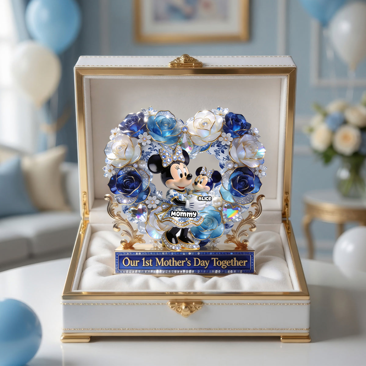 "Our 1st Mother's Day Together" - Stunning Personalized Acrylic Plaque - Perfect Mother's Day Gift for Mom, Grandma, and More Shaped Plaques PopCulturePrints