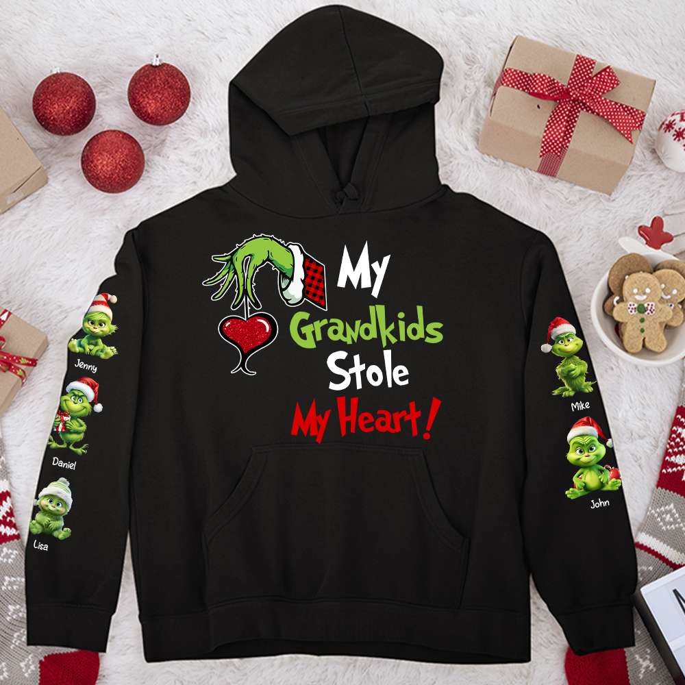 Personalized Green Monster Grandma Christmas Sweatshirt