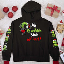 Load image into Gallery viewer, Personalized Green Monster Grandma Christmas Sweatshirt
