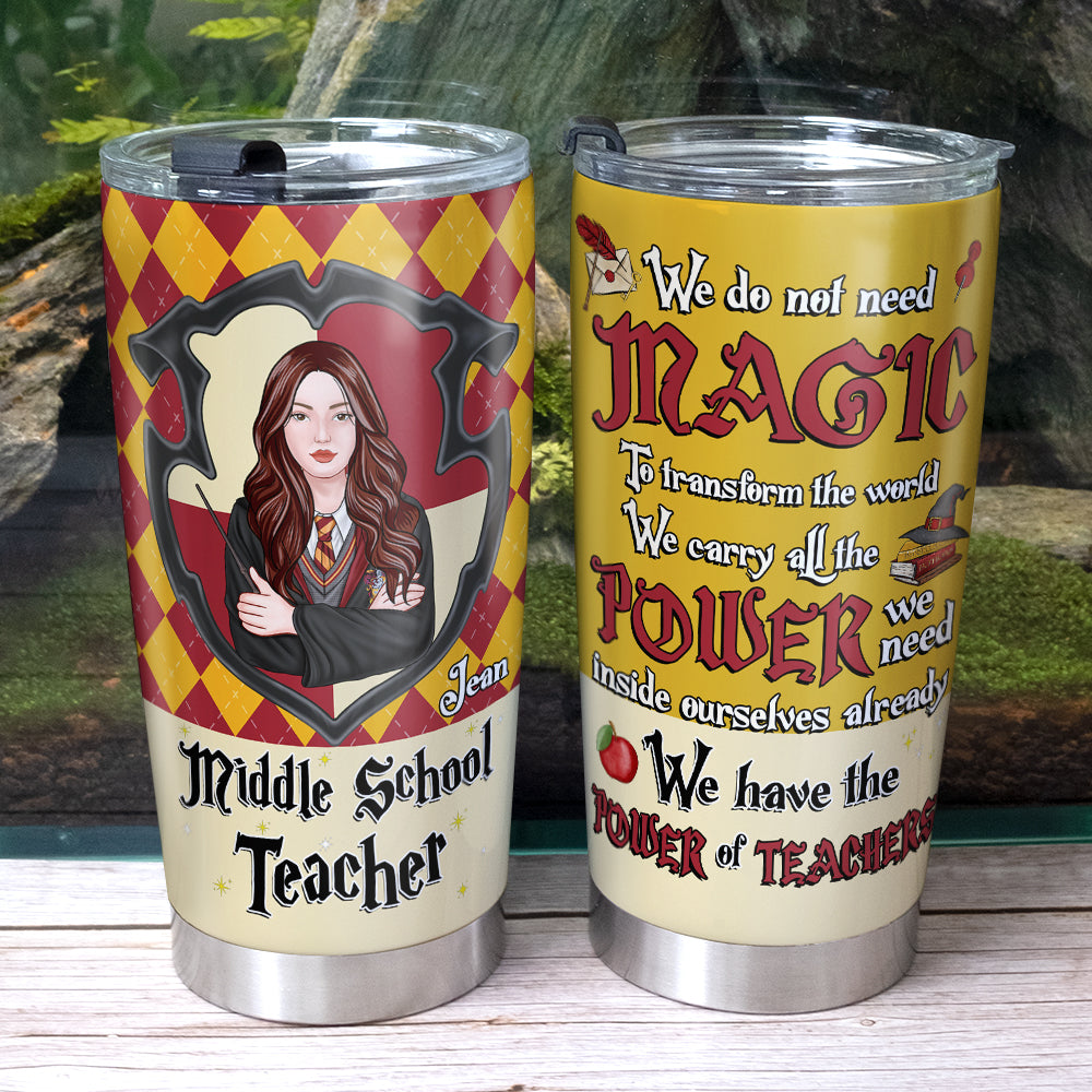 Personalized Magic Teacher Tumbler - Back to School Gift