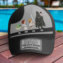 Load image into Gallery viewer, Personalized Star-Themed Dad Cap - Galactic Heroes Edition
