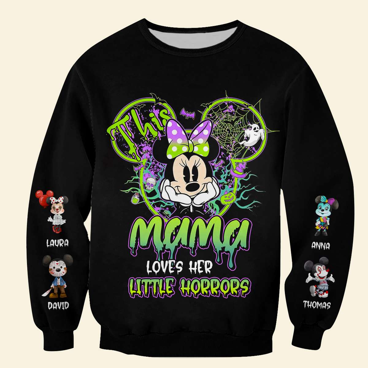 Personalized Spooky Mama Halloween Hoodie