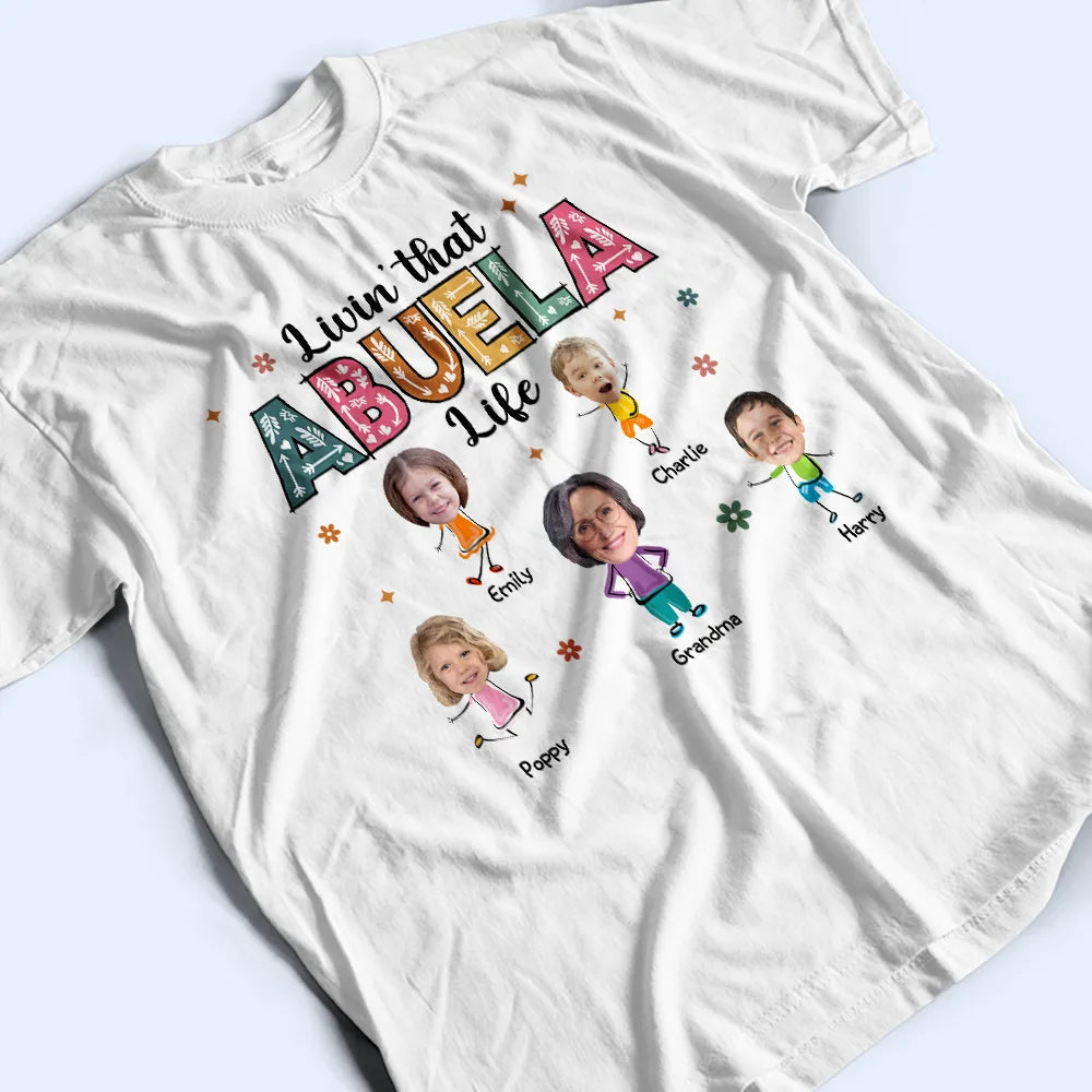 Livin' That Grandma Life - Custom Personalized T-Shirt for Grandmothers & Moms T-shirt PopCulturePrints