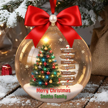 Load image into Gallery viewer, Family Tree Christmas Ornament – A Heartwarming Personalized Gift for Family Ornament PopCulturePrints
