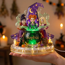 Load image into Gallery viewer, “Ignite Your Magical Spirit!” - Mystic Sisters Acrylic Light Box - Personalized Gift for Witch Lovers
