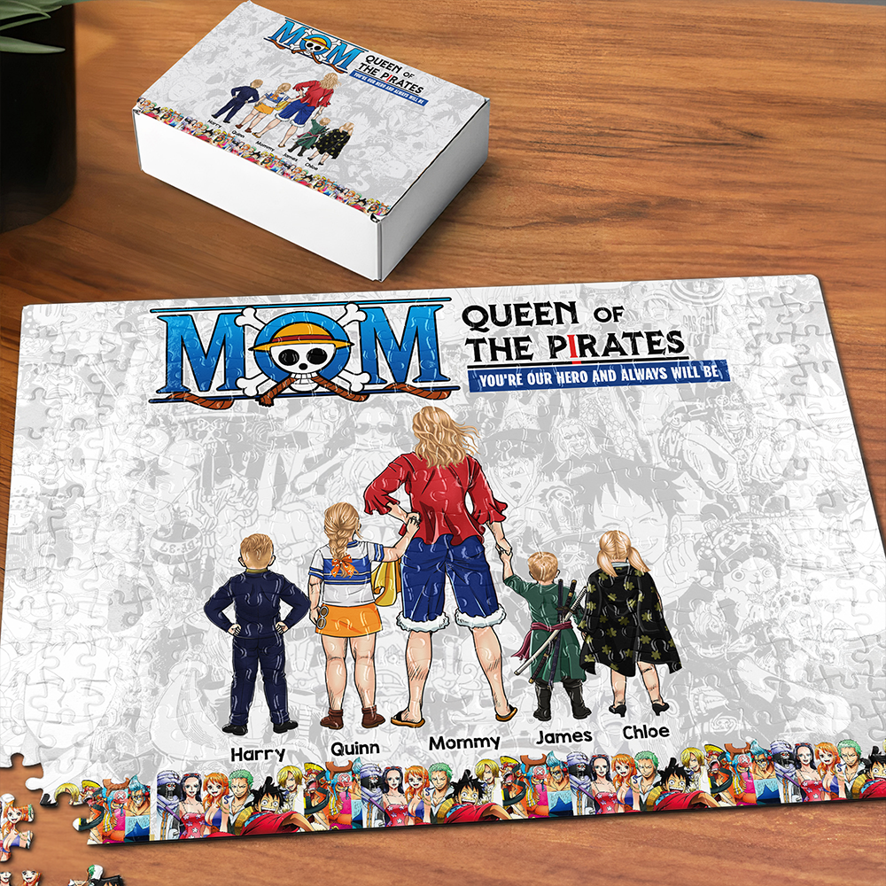 You're Our Hero - Personalized Jigsaw Puzzle for Mom, Queen of the Pirates Jigsaw Puzzles PopCulturePrints