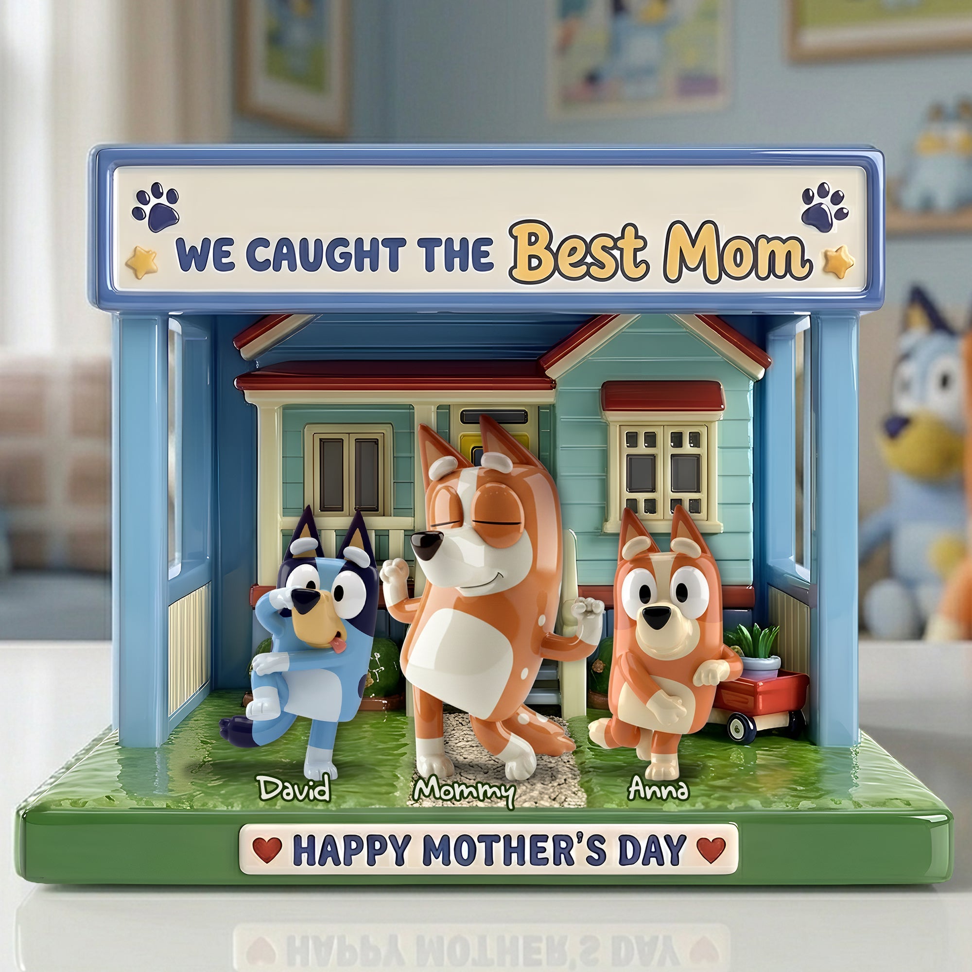 We Caught the Best Mom - Personalized Acrylic Plaque Gifts for Mothers, Grandmas, and More Shaped Plaques PopCulturePrints
