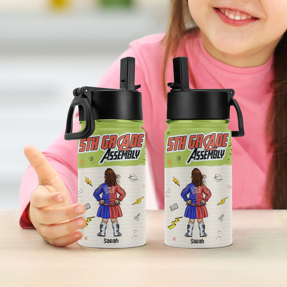 Personalized Back to School Kid Tumbler - 5th Grade Hero Kid Tumbler PopCulturePrints