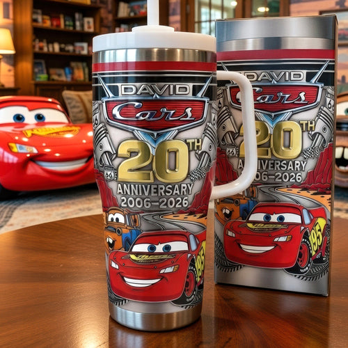 Celebrate 20 Years of Speed with Personalized Speed Racer Tumbler - Perfect Gift for Fans of All Ages Tumbler Cup PopCulturePrints