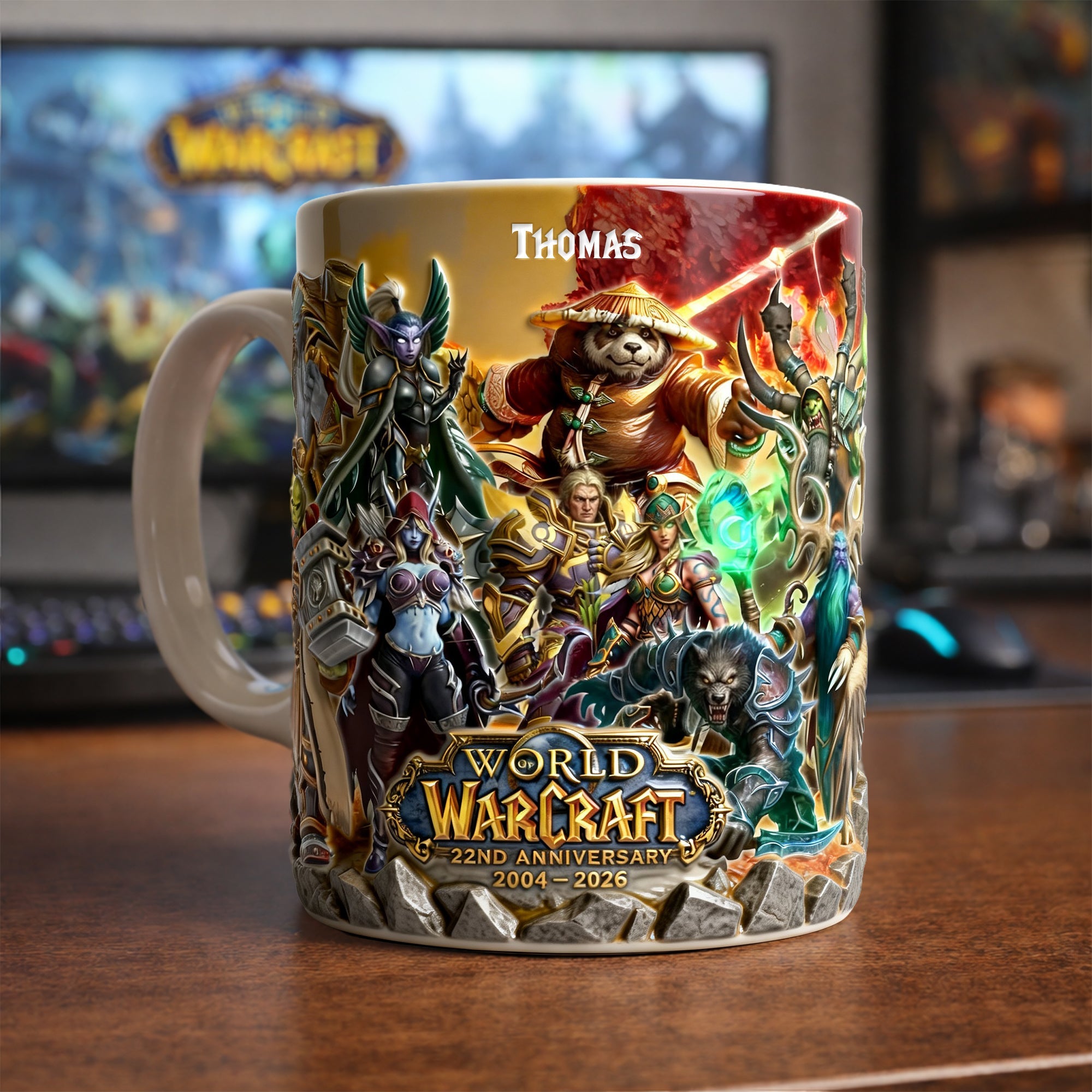 Embrace Your Quest: Legendary Adventurer 22nd Anniversary Coffee Mug - Personalized Custom Gift for Game Lovers Coffee Mug PopCulturePrints
