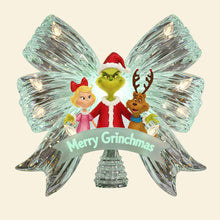 Load image into Gallery viewer, Merry Grinchmas Tree Topper - Personalized Gift for Christmas Lovers Ornament PopCulturePrints

