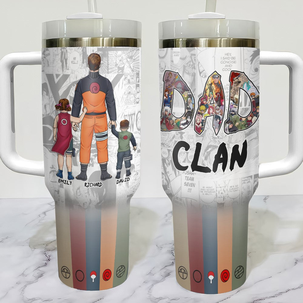 Personalized Anime Dad Tumbler - Custom Father's Day Gift Tumbler Cup PopCulturePrints