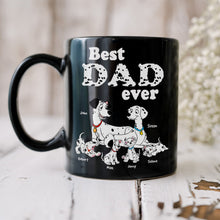 Load image into Gallery viewer, Best Dad Ever Personalized Dalmatian Family Mug Coffee Mug PopCulturePrints
