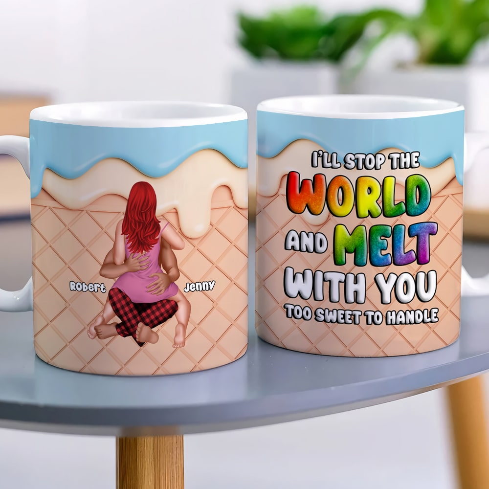 Personalized 'Melt With You' Couple Mug - Sweet Customized Gift