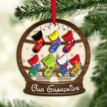 Load image into Gallery viewer, Personalized Christmas Ornament for Grandma with Grandkids&#39; Names Ornament PopCulturePrints
