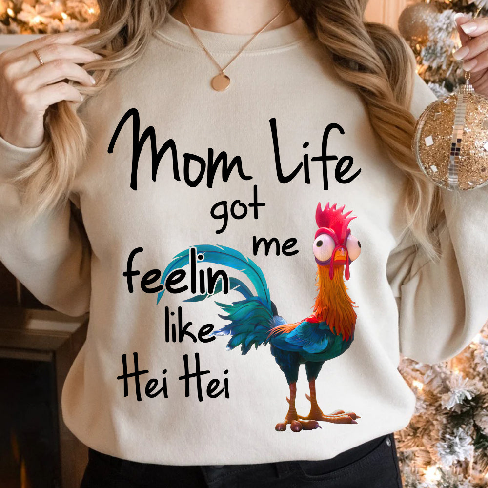 Mom Life Funny Hei Hei T-Shirt - Personalized Gift